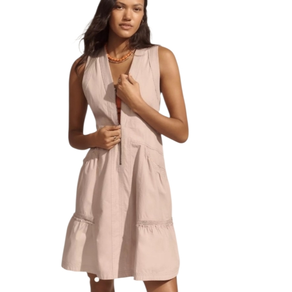 Anthropologie Blush Pink Sleeveless Mini Dress